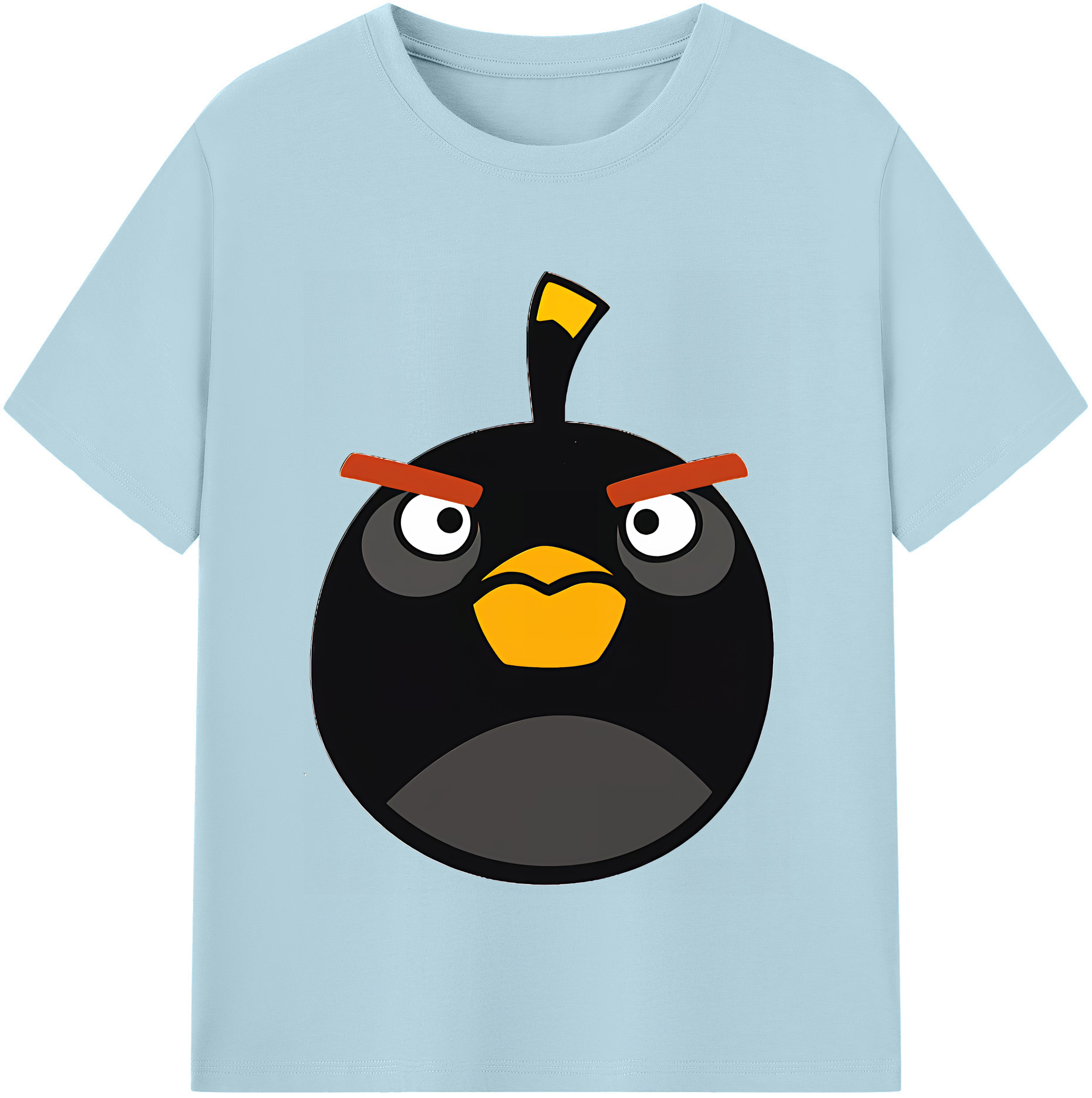 （画像用） Angry Birds アングリーバード 綿100％半袖Tシャツ（フロントプリント）